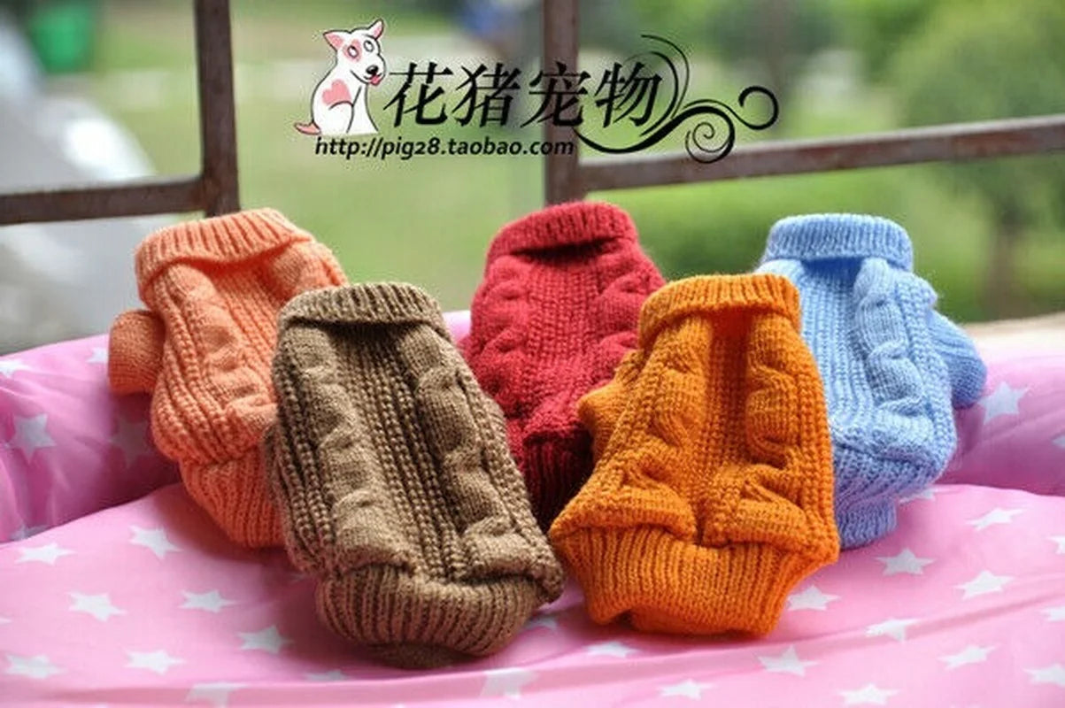 Teacup Yorkie Coat Cat Kitten Clothes Warm Jumper Dog Sweater Puppy Knitwear Dog Winter Warm Pet Clothes Xsmall XXXS XXS