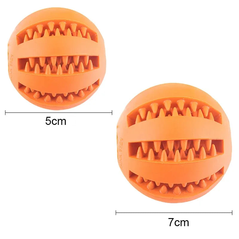 Elasticity Puppy Tooth Cleaning Rubber Food Ball Toy