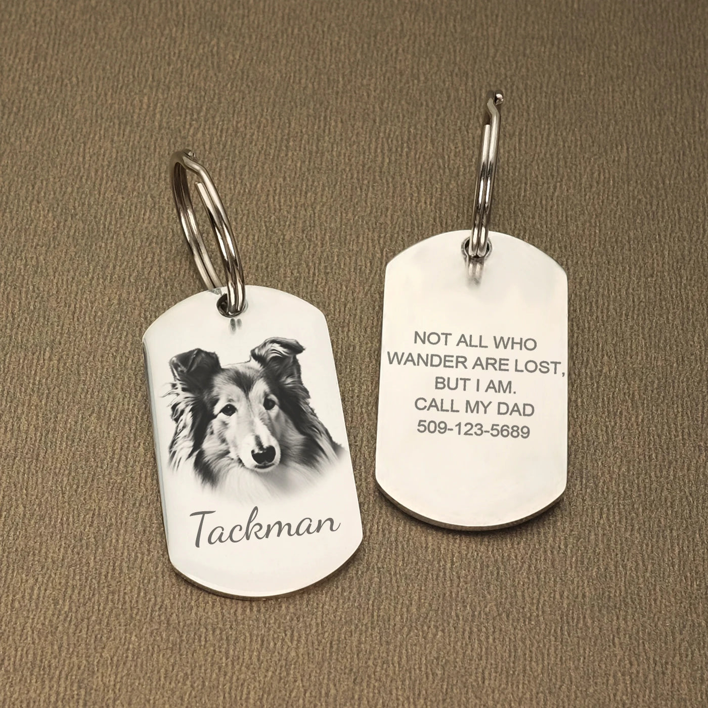 Customizable Stainless Steel Dog Tags