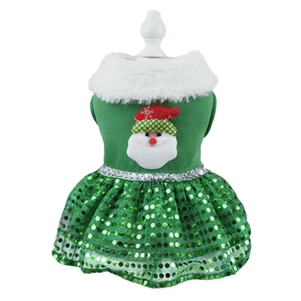 Pet Christmas Dress Costume