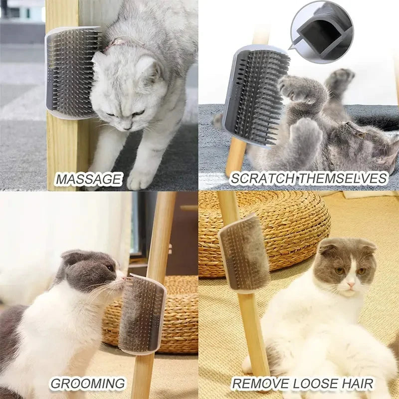 Massage Pet Cat Brush Corner Scrape