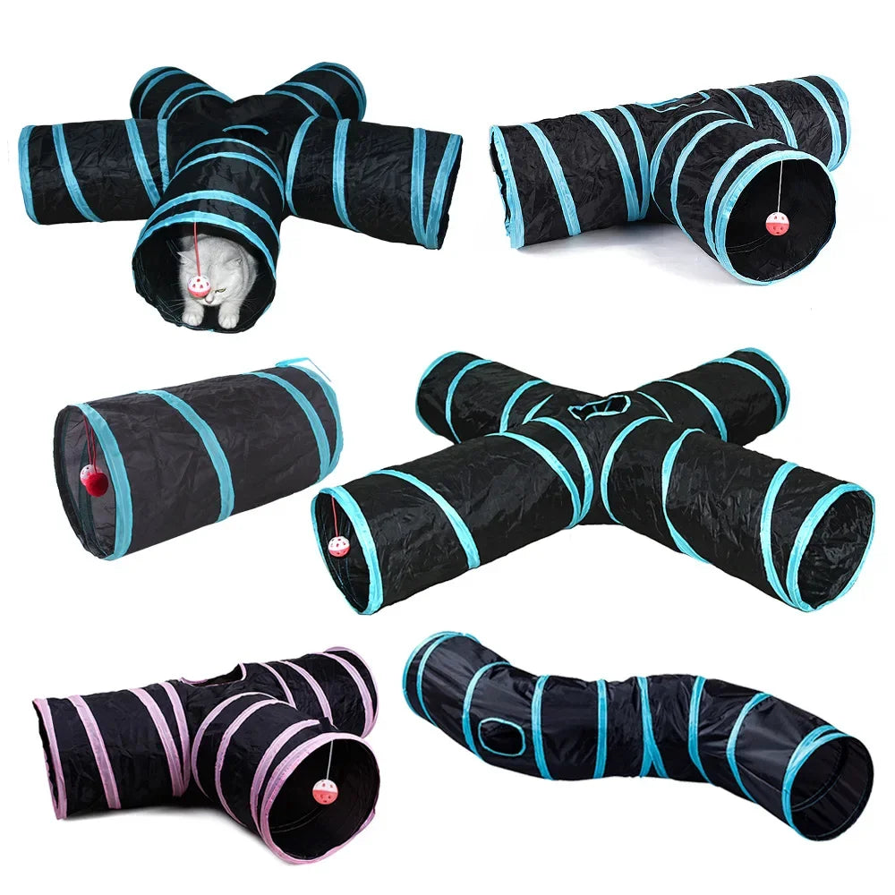 Foldable kitty  S T Y Cross Pass Play Tunnel