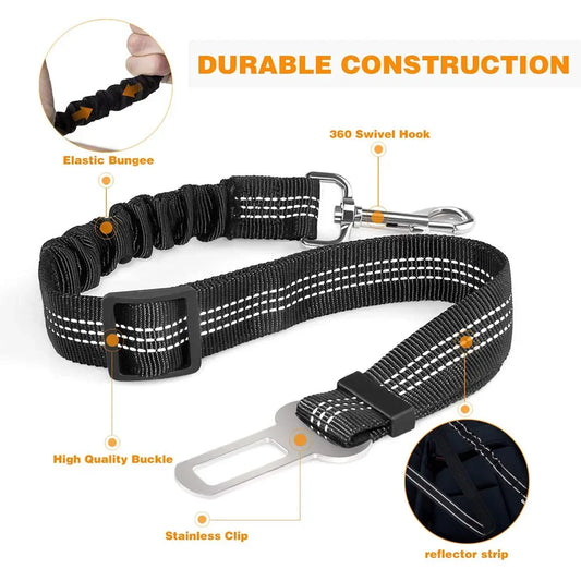 Pet Dog Car Seat Belt Retractable