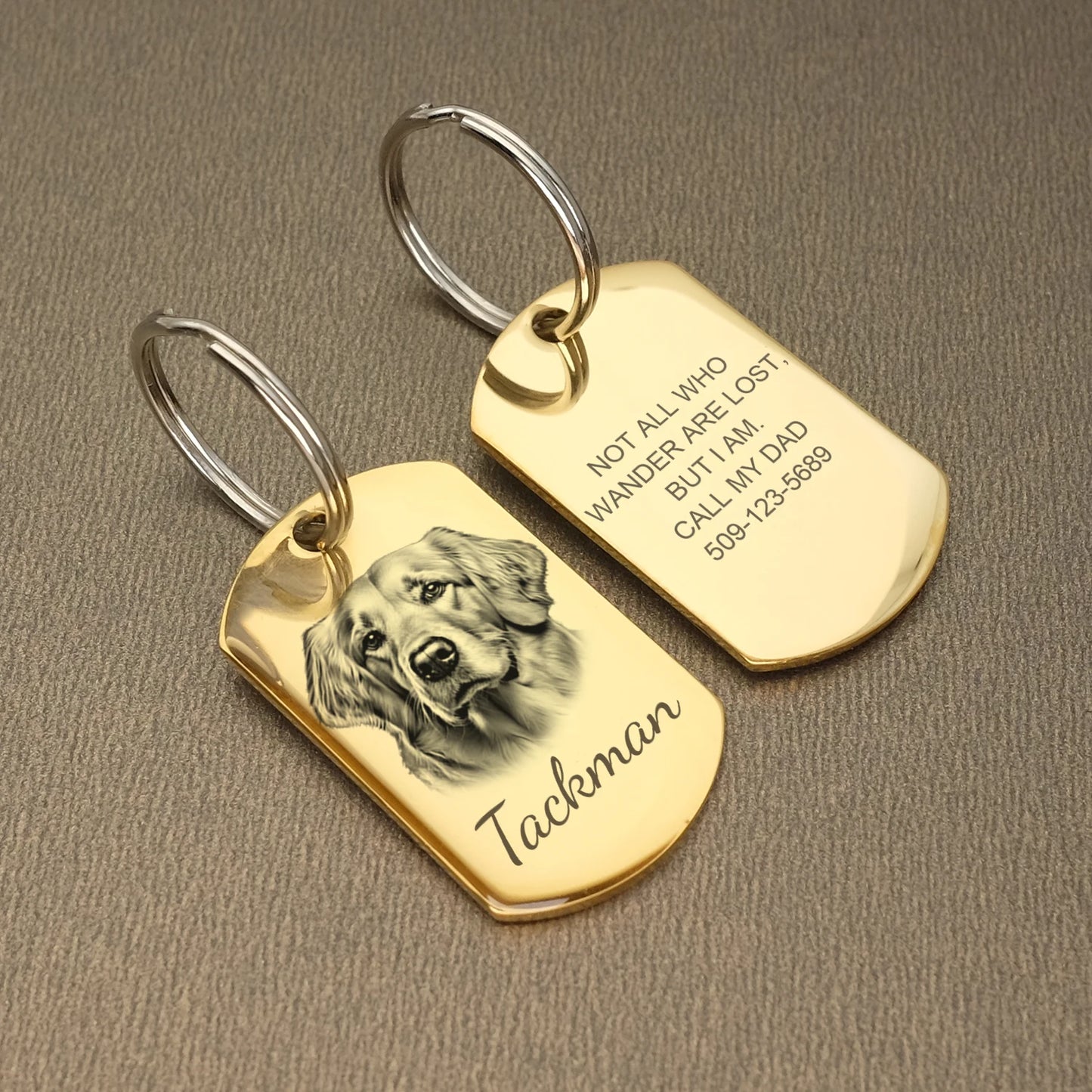 Customizable Stainless Steel Dog Tags