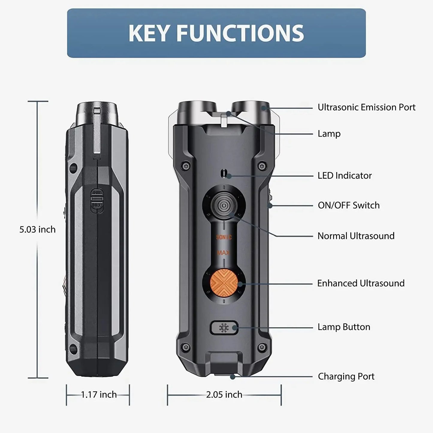 10M Deterrent Ultrasonic Dog Repeller