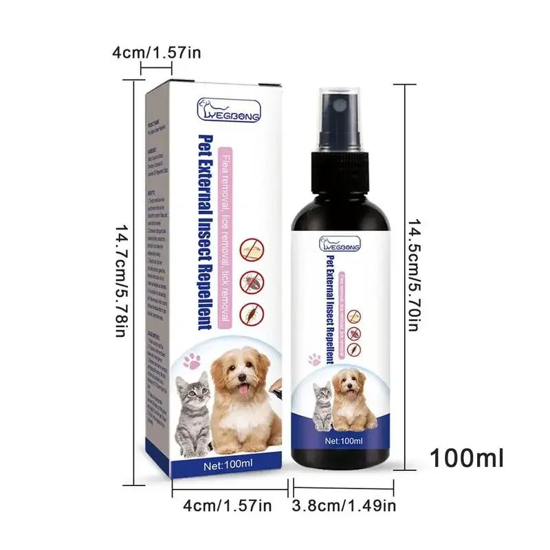 100ml Pet Dog Cat Anti Flea Drops