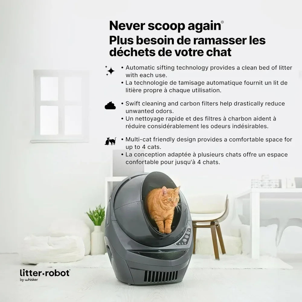 Litter-Robot 3 Connect Core Bundle by Whisker Grey