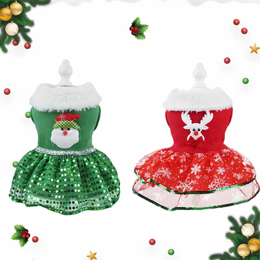 Pet Christmas Dress Costume