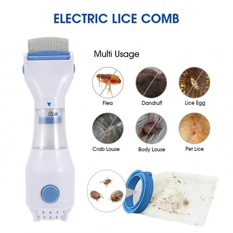 Electric Pet Lice Grabber Comb