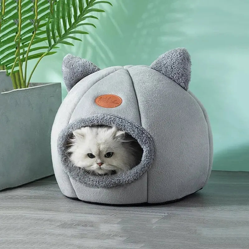 Cat Head Shape Cute And Comfortable Warm Cat House