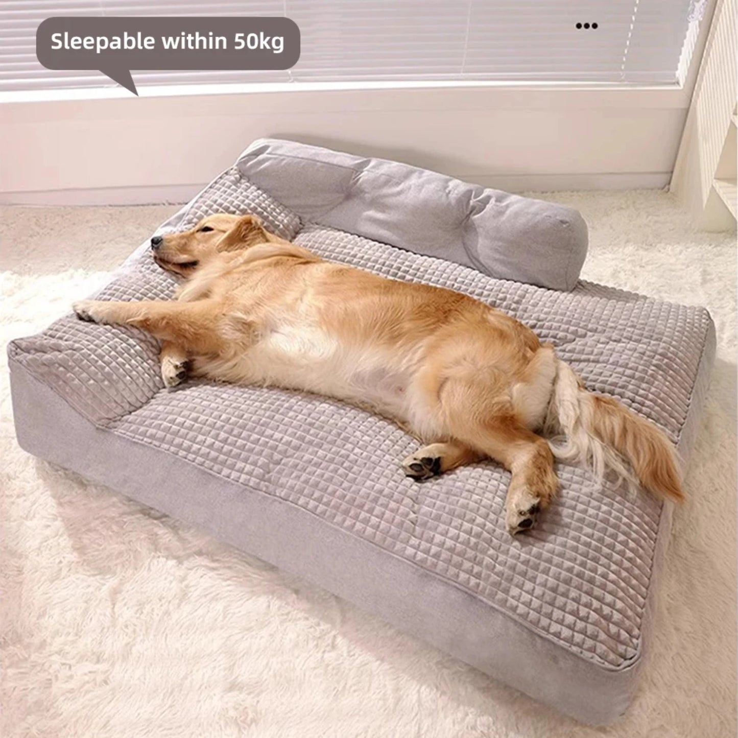 Cozy Large Fleece Dog Bed for Medium and Small Dogs -