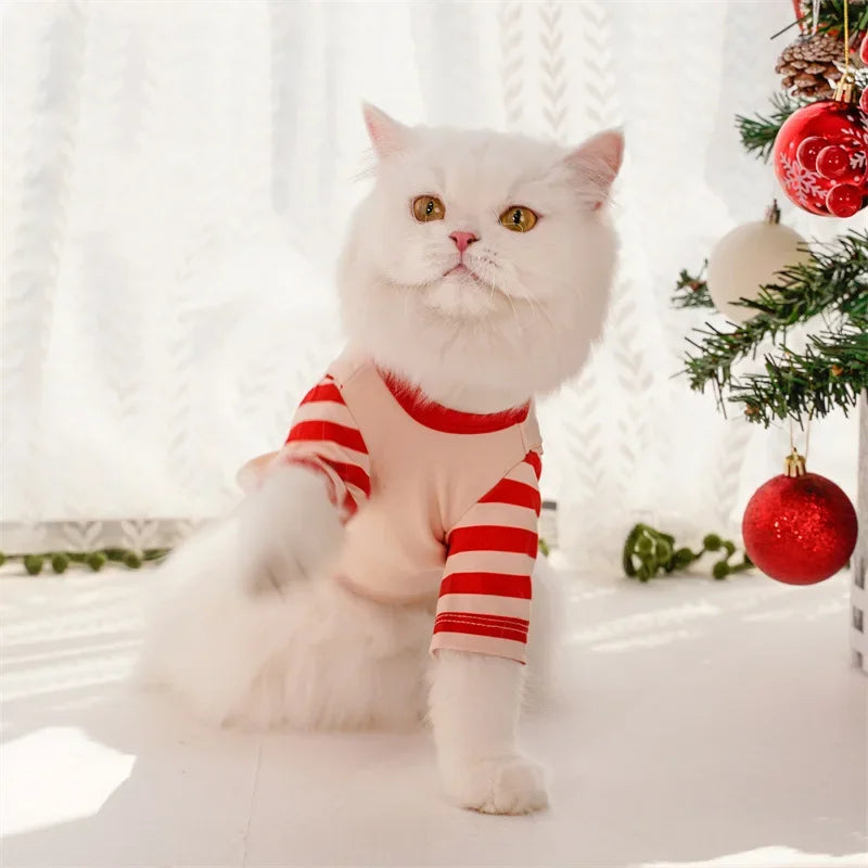 Cat and dog Christmas Clothing