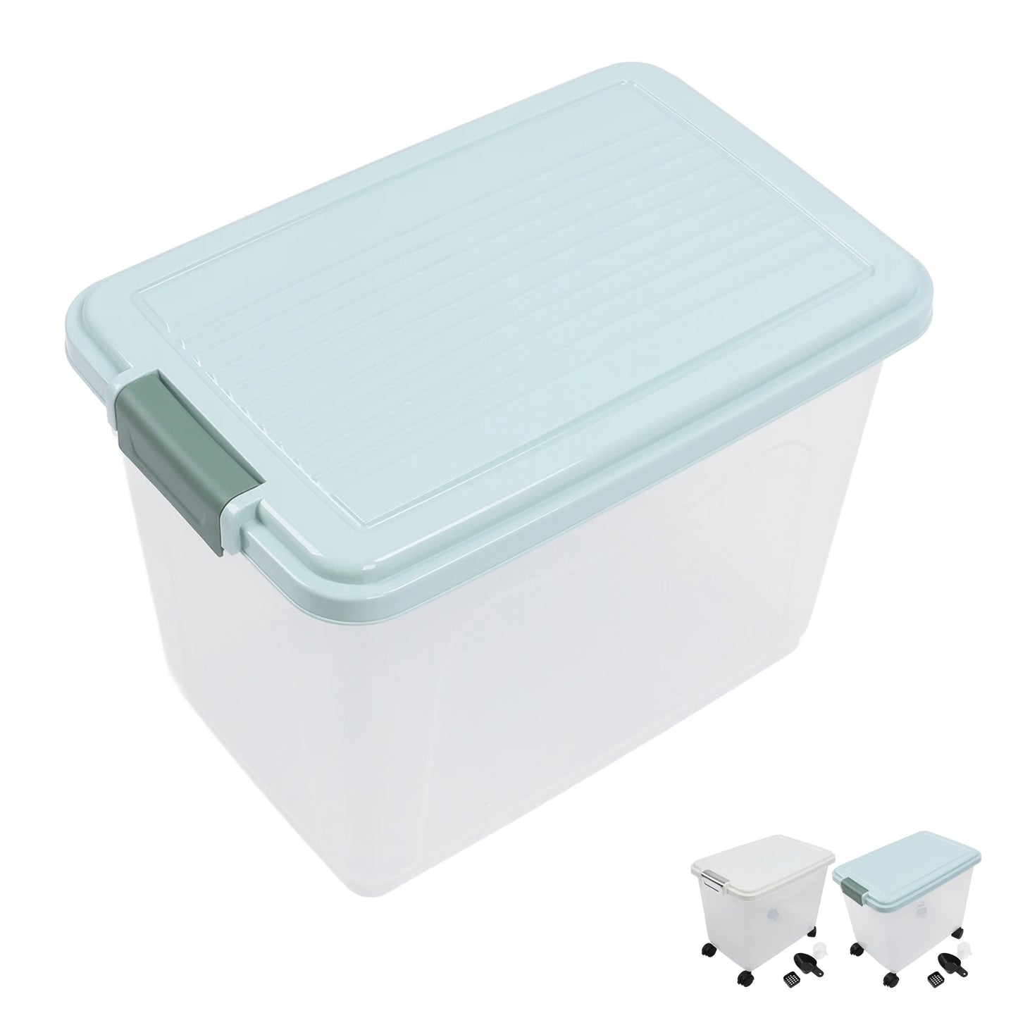 20L PP Sealed Pet Dog Food Storage Container with Wheels