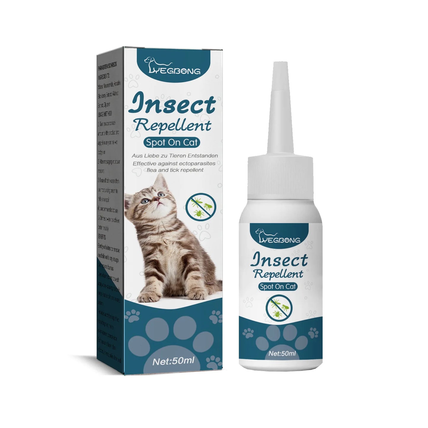 Anti Fleas Ticks Lice Mite Removal Ringworm Treatment Drops