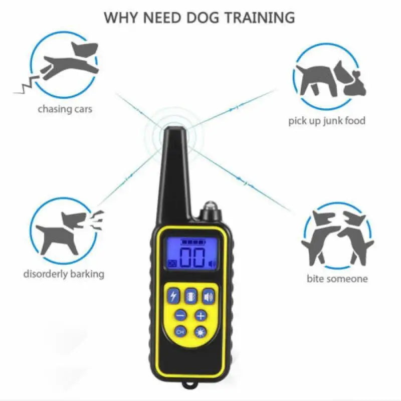 Electric Dog Training Collar Waterproof Pet Remote Control