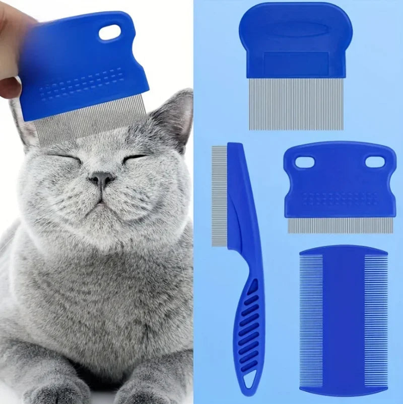 4pcs Pet Comb Hair Cleaning Set