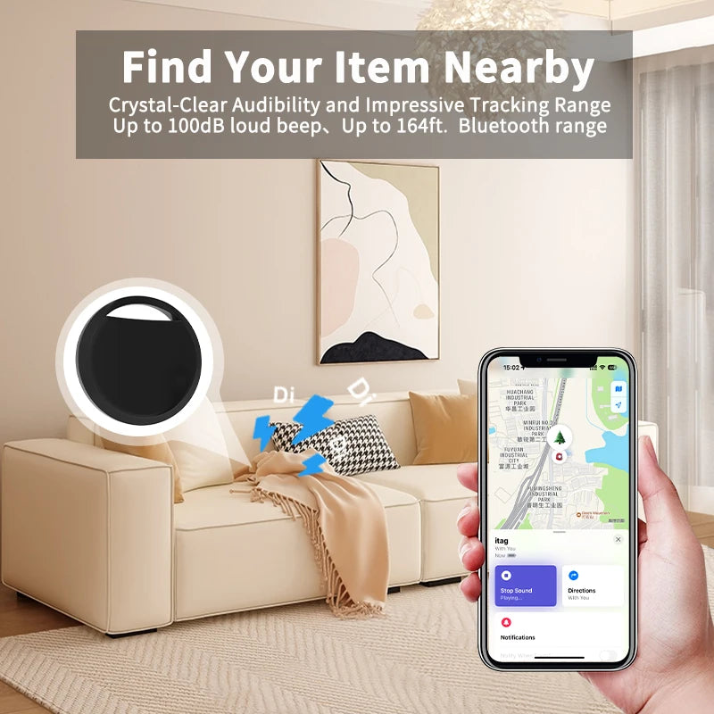 1/2/4pcs Bluetooth GPS Tracker via IOS Find My App