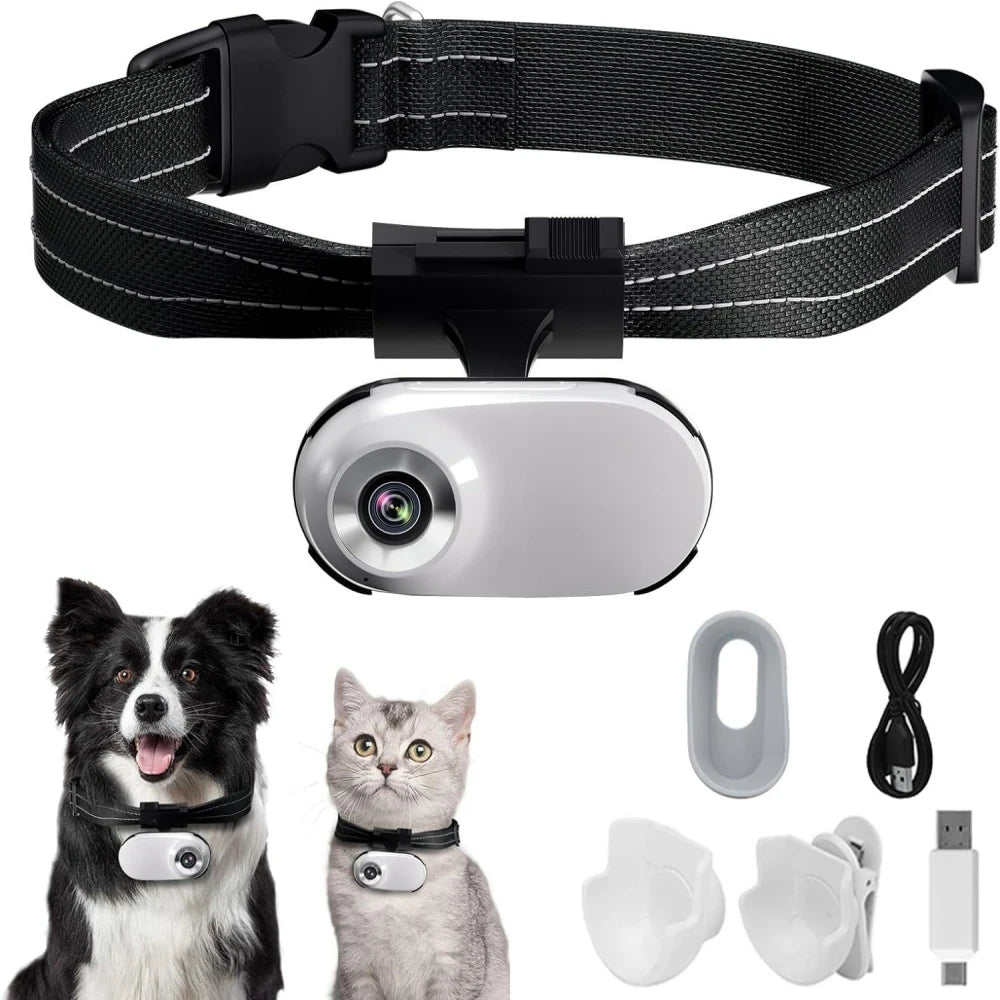 Professional pet camera No Wifi Needed Cat Collars Camera Sport Headworn Magnetic Thumb Travel Anti Shake Mini Cameras Dog Track