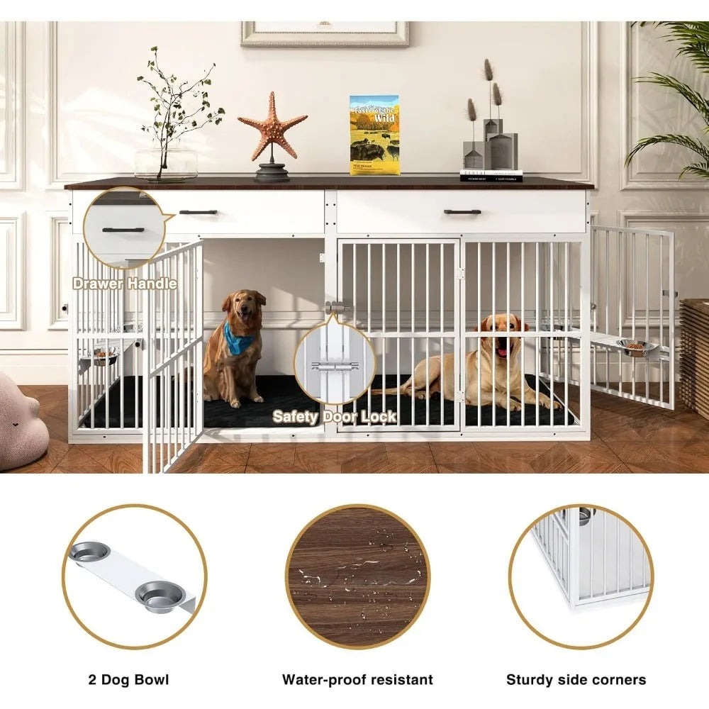 Dog Crate Furniture , Crate Cabinet with Storage