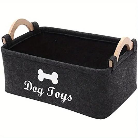 Felt pet toy box,