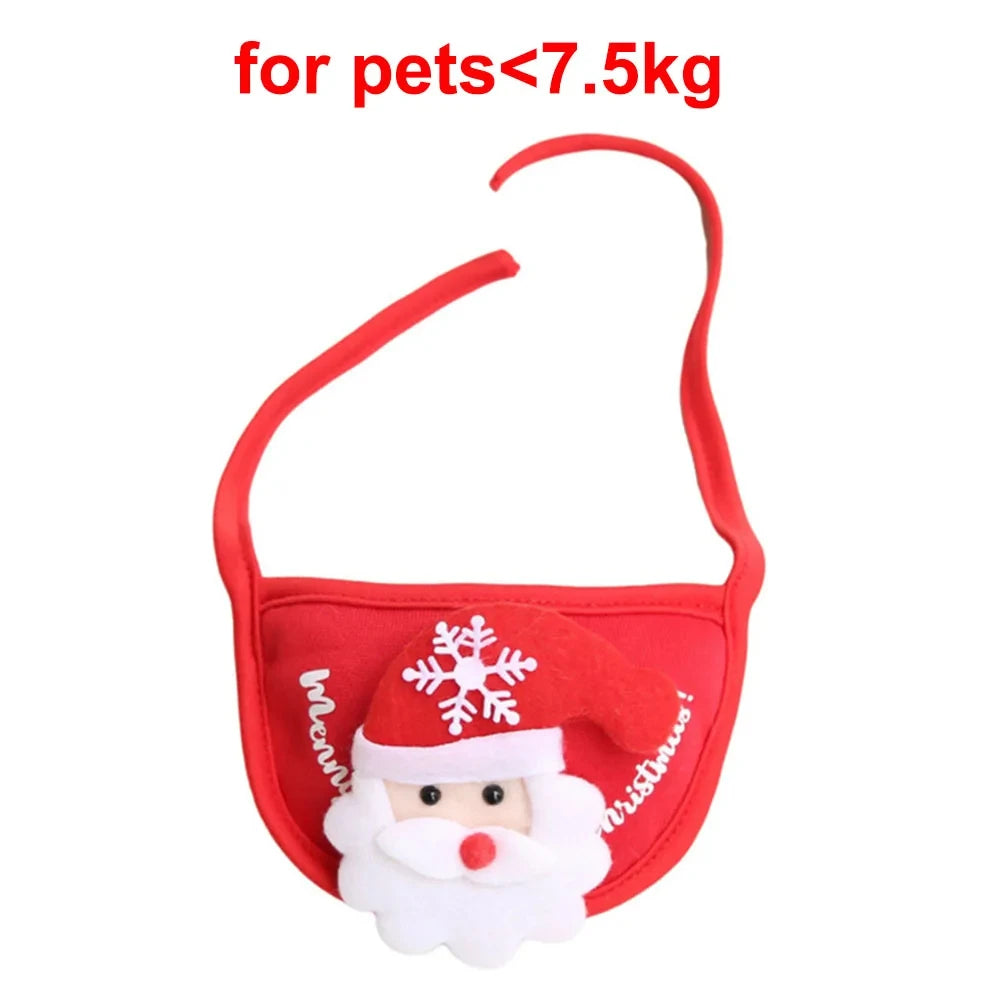 Christmas Santa Elk Hat with Bandana Bib Scarf Set