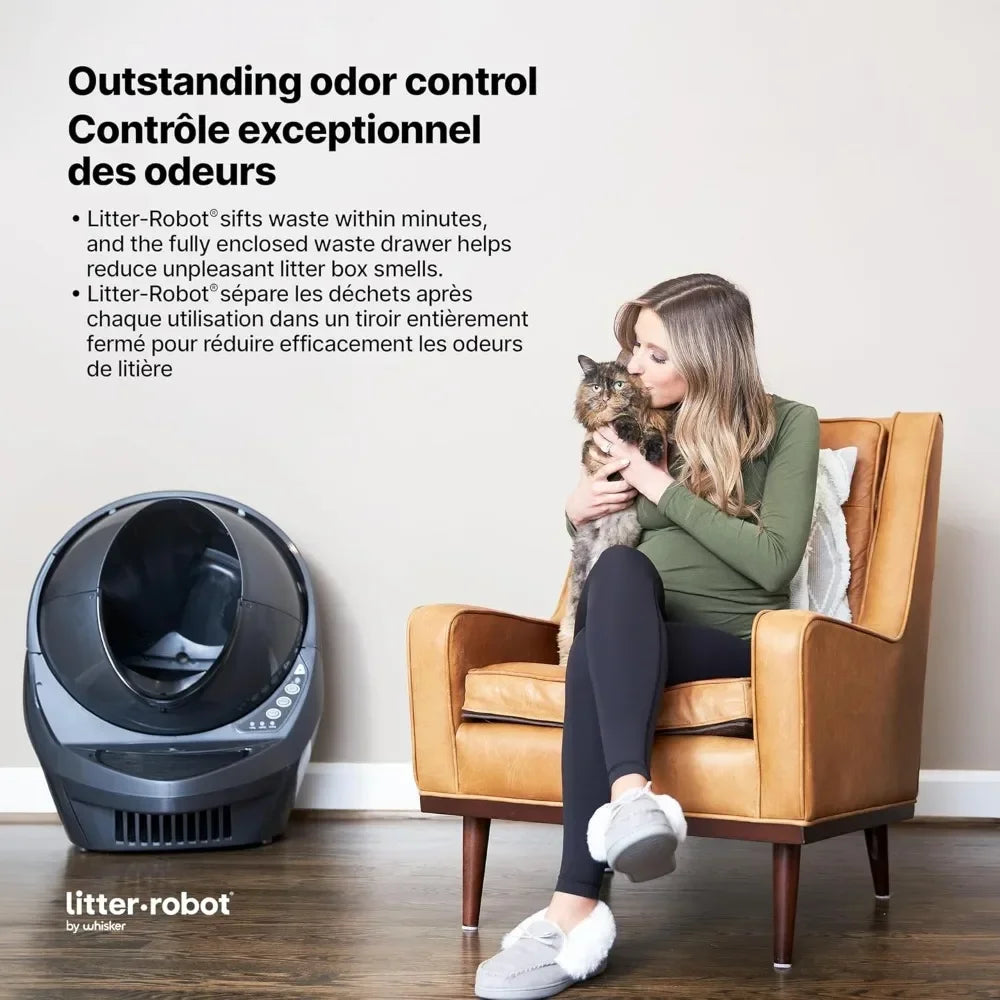 Litter-Robot 3 Connect Core Bundle by Whisker Grey