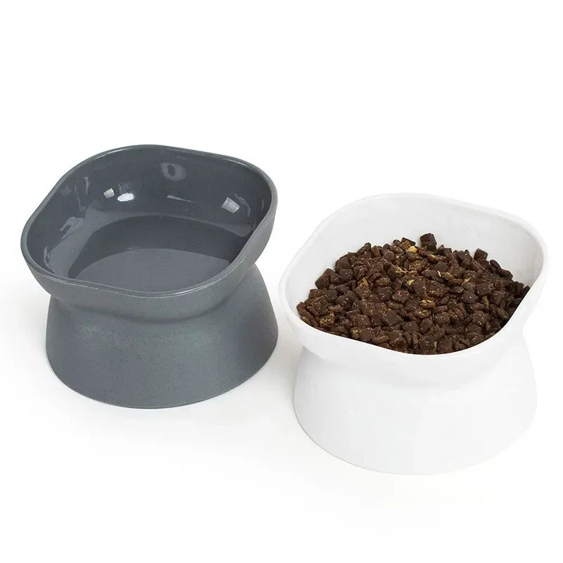 New Pet Food Bowl Cat Bowl Dog Bowl Pet  Oblique Mouth High Foot Protection Cervical Vertebra Dog Dog Cat Pot Pet Products