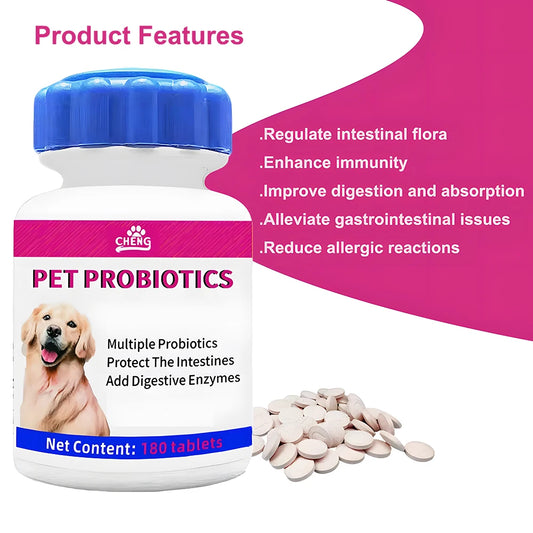 Pet Digestive Health Probiotic Supplements for  and Dogs