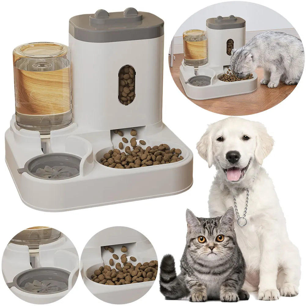 2 in 1 Automatic Cat  and Dog Feeding and Water Dispenser