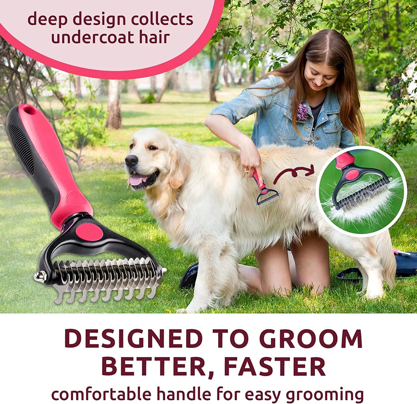 Pet Deshedding Brush -