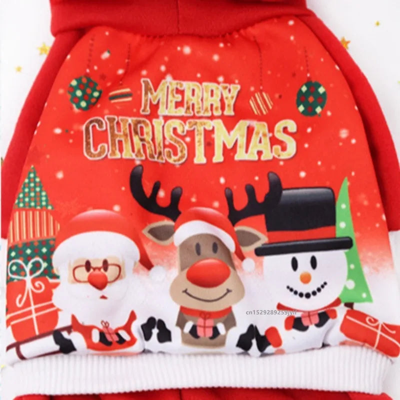 Christmas Pet Clothes Dog Hoodies