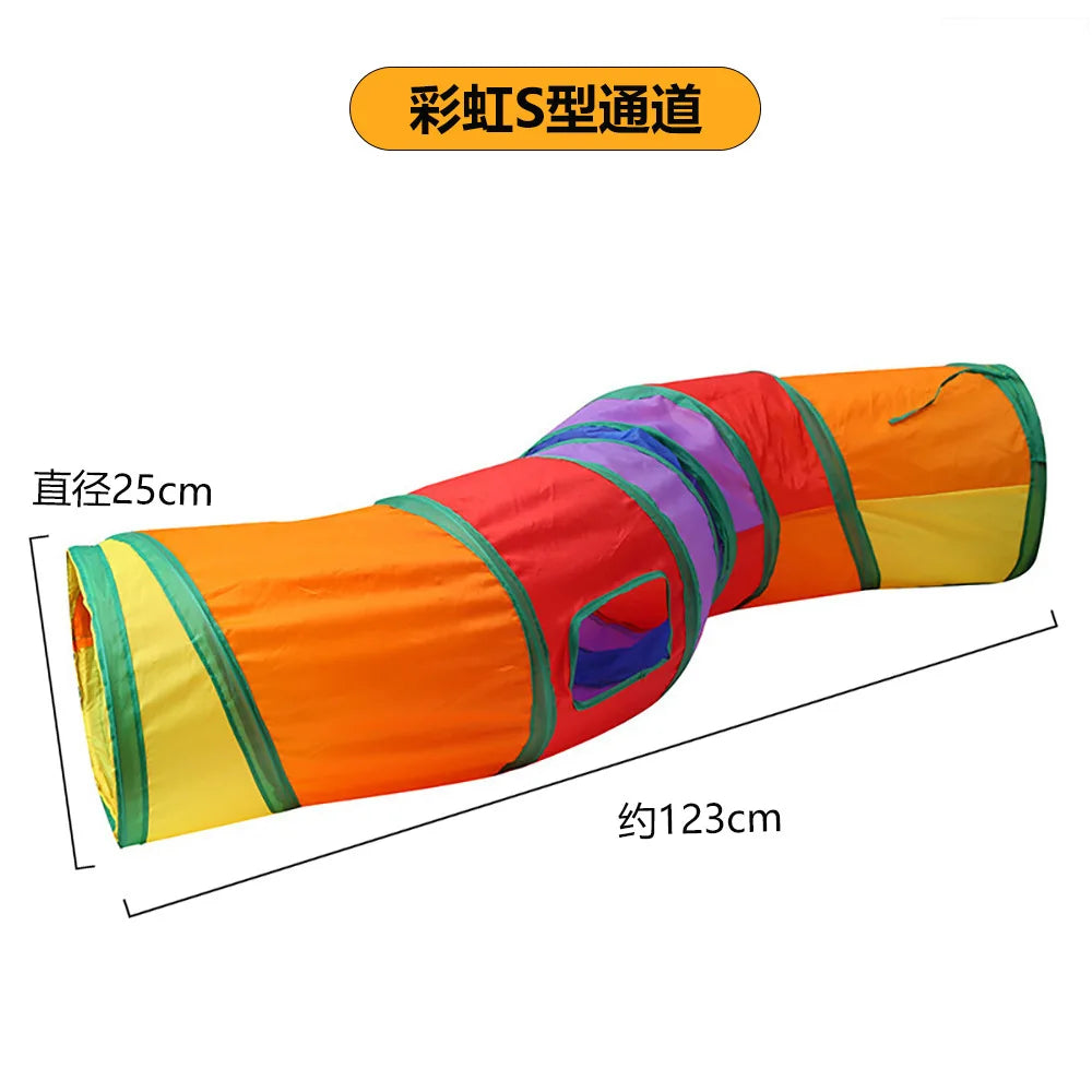 Foldable kitty  S T Y Cross Pass Play Tunnel