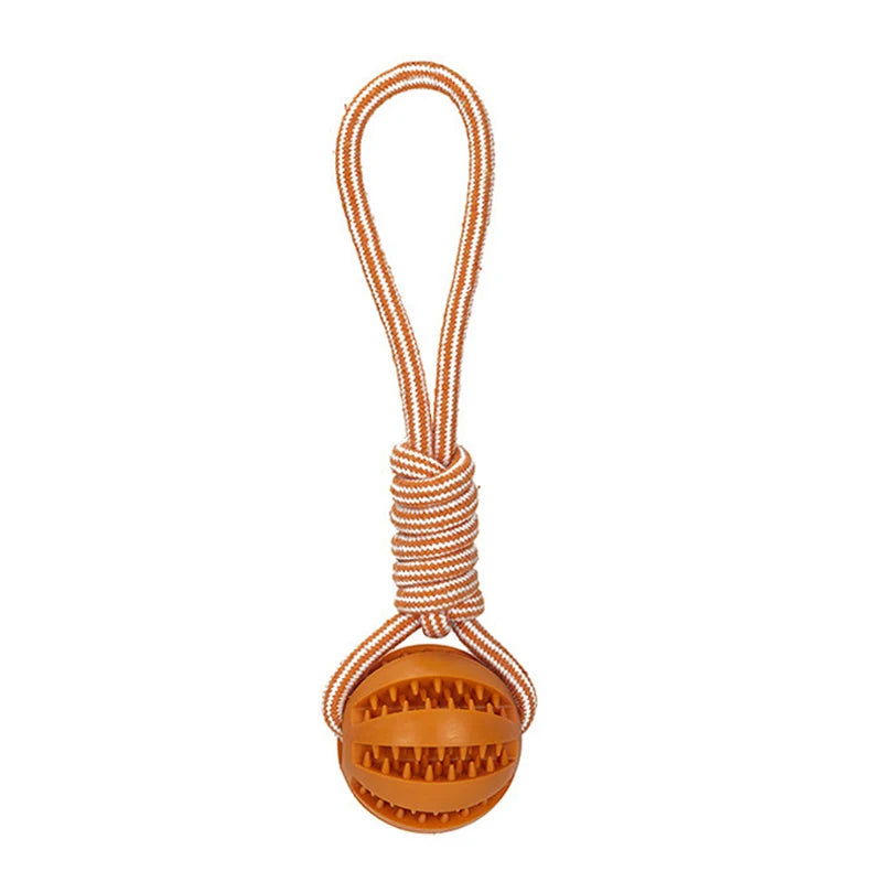 Dog Ball Toy with Rope