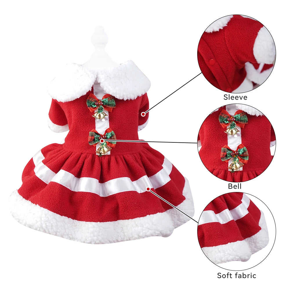 Christmas Dresses for Small Dogs Cats