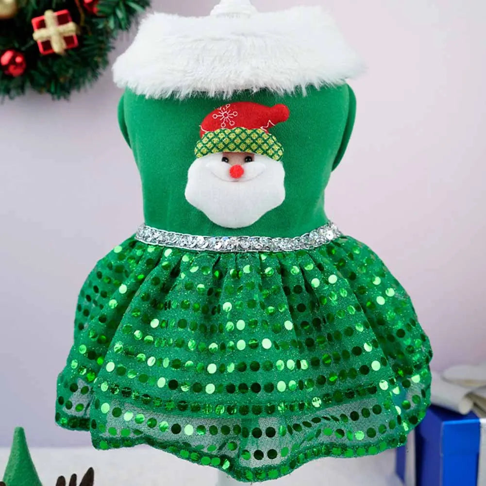 Pet Christmas Dress Costume