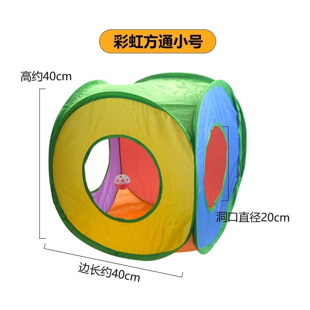 Foldable kitty  S T Y Cross Pass Play Tunnel