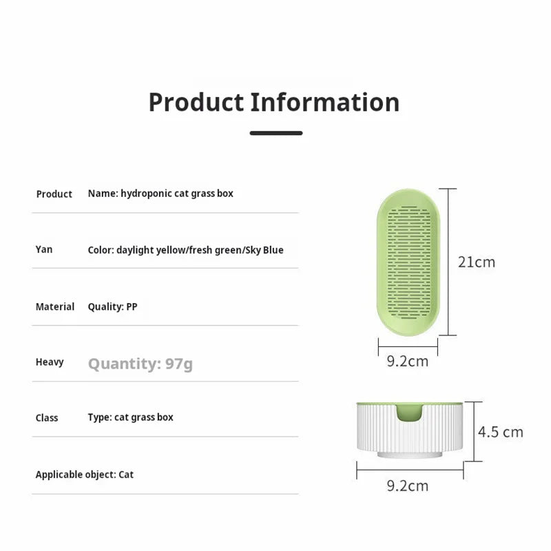 Hydroponic Cat Grass Box