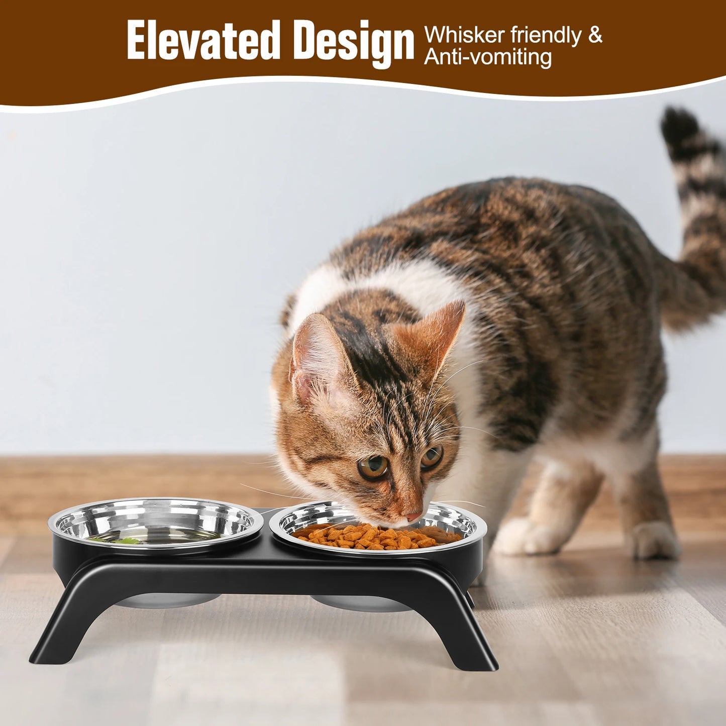 Elevated Food Water Bowl Set