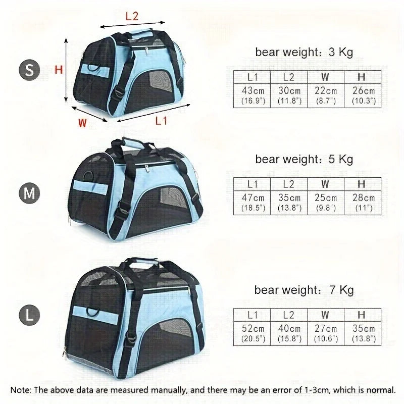 Pet Travel Carrier For Small Dog And Cat,