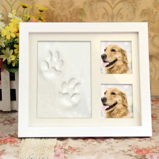 Pet Pawprint Keepsake Kit & Picture Frame