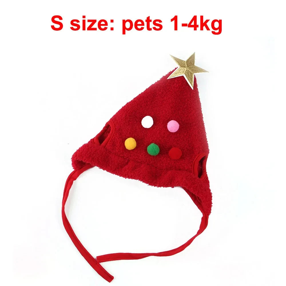 Christmas Santa Elk Hat with Bandana Bib Scarf Set