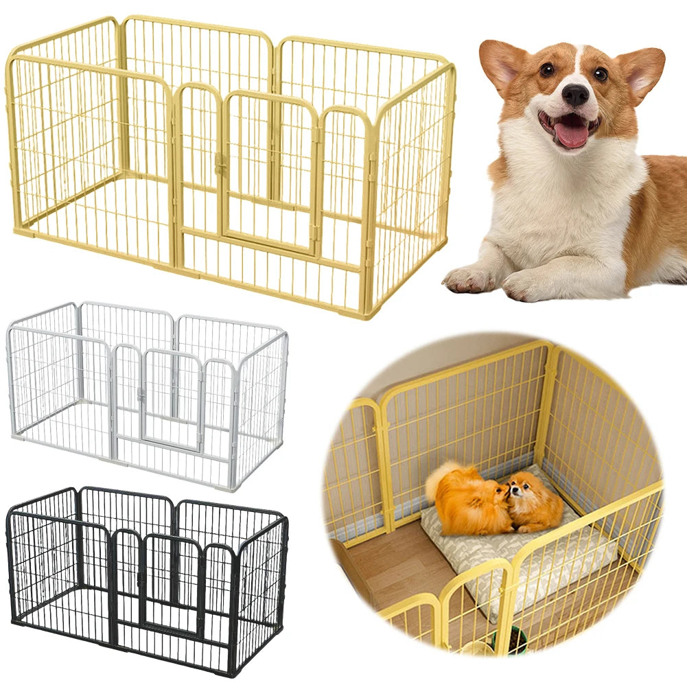 6 Panels Exercise Puppy Kennel