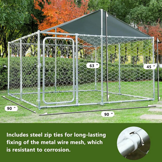 Heavy Duty Metal  Enclosures for Outside Large Dog House Cage