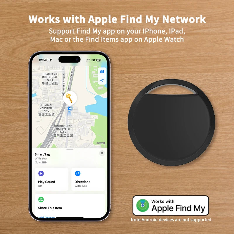 1/2/4pcs Bluetooth GPS Tracker via IOS Find My App