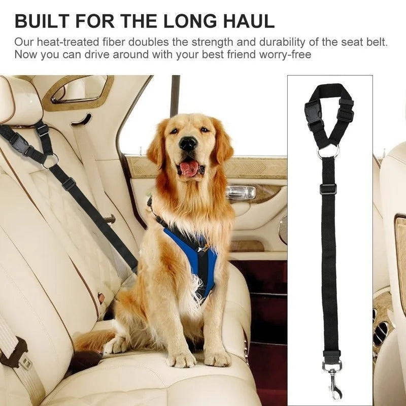 Adjustable Dog Seat Belt Dog Harness Pet Car Vehicle Seat Belt Pet Safety Leash Leads for Dogs/Cats Adjustable