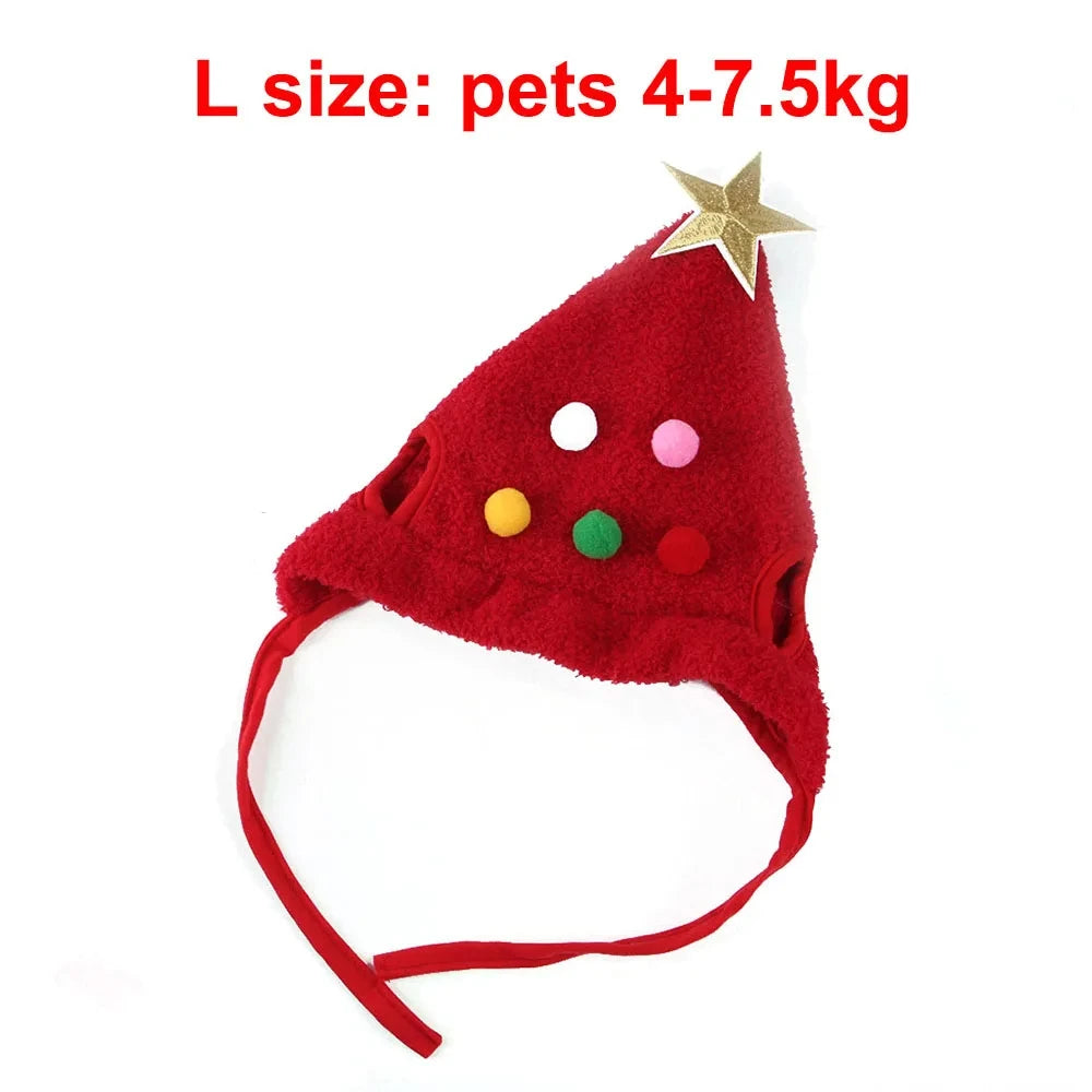 Christmas Santa Elk Hat with Bandana Bib Scarf Set