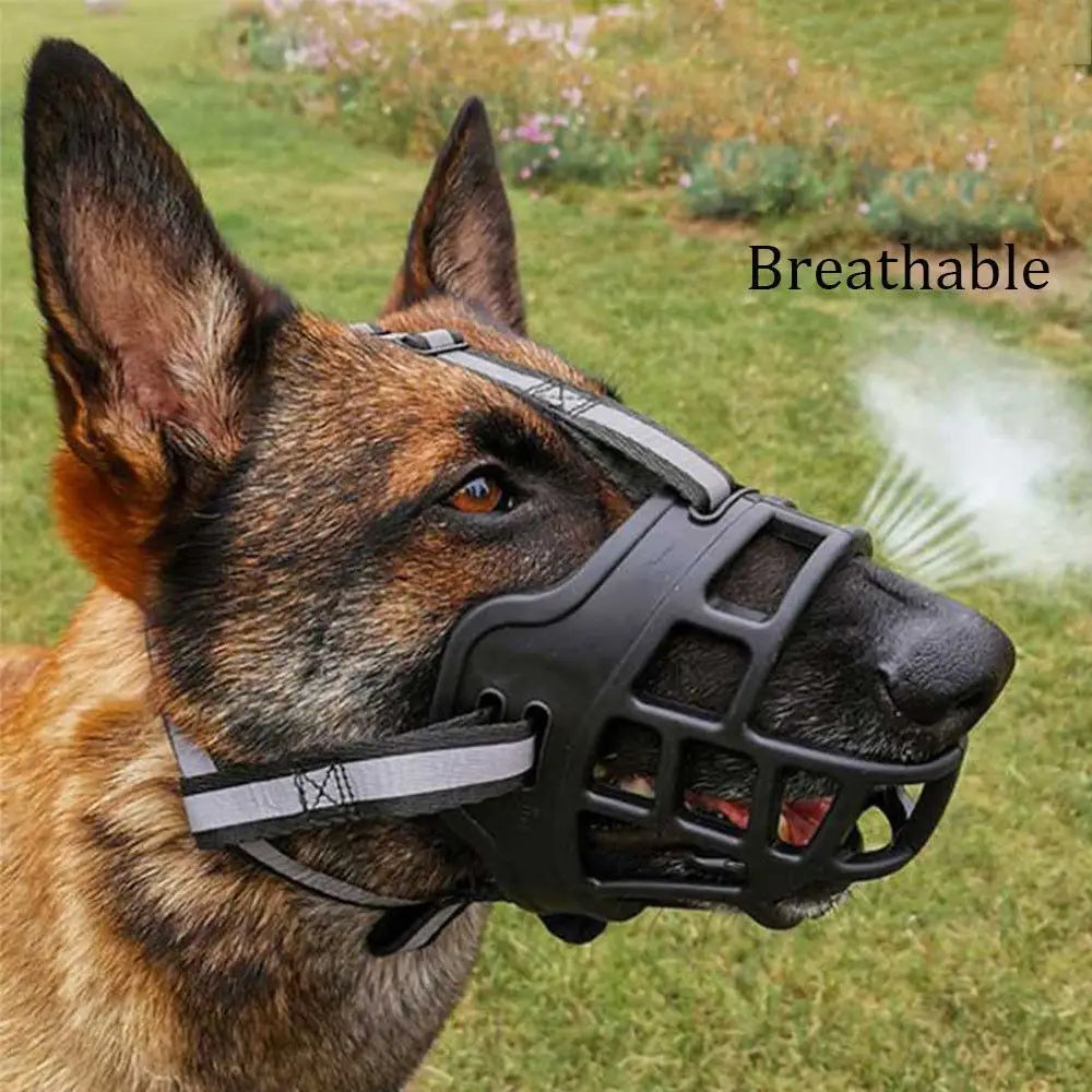 1Pc Silicone Pet Dog Muzzle Comfy Breathable Basket Muzzles Stop Biting Barking Chewing for Small Medium Large & X-Large Dog