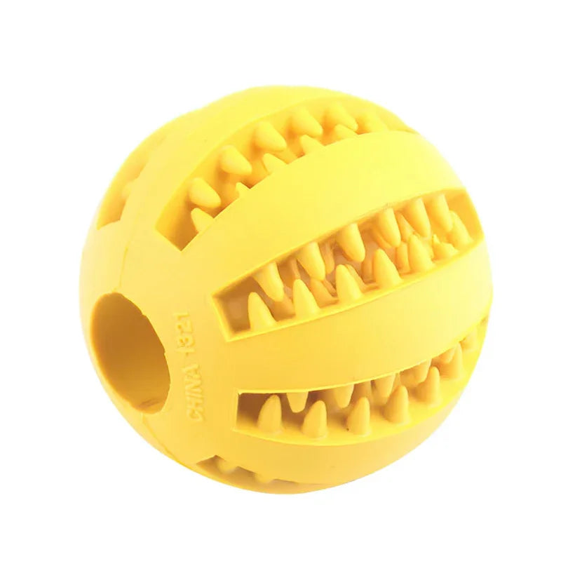 Elasticity Puppy Tooth Cleaning Rubber Food Ball Toy