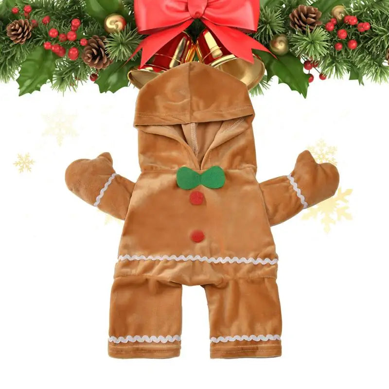 Christmas Walking Gingerbread Man Pet Costume