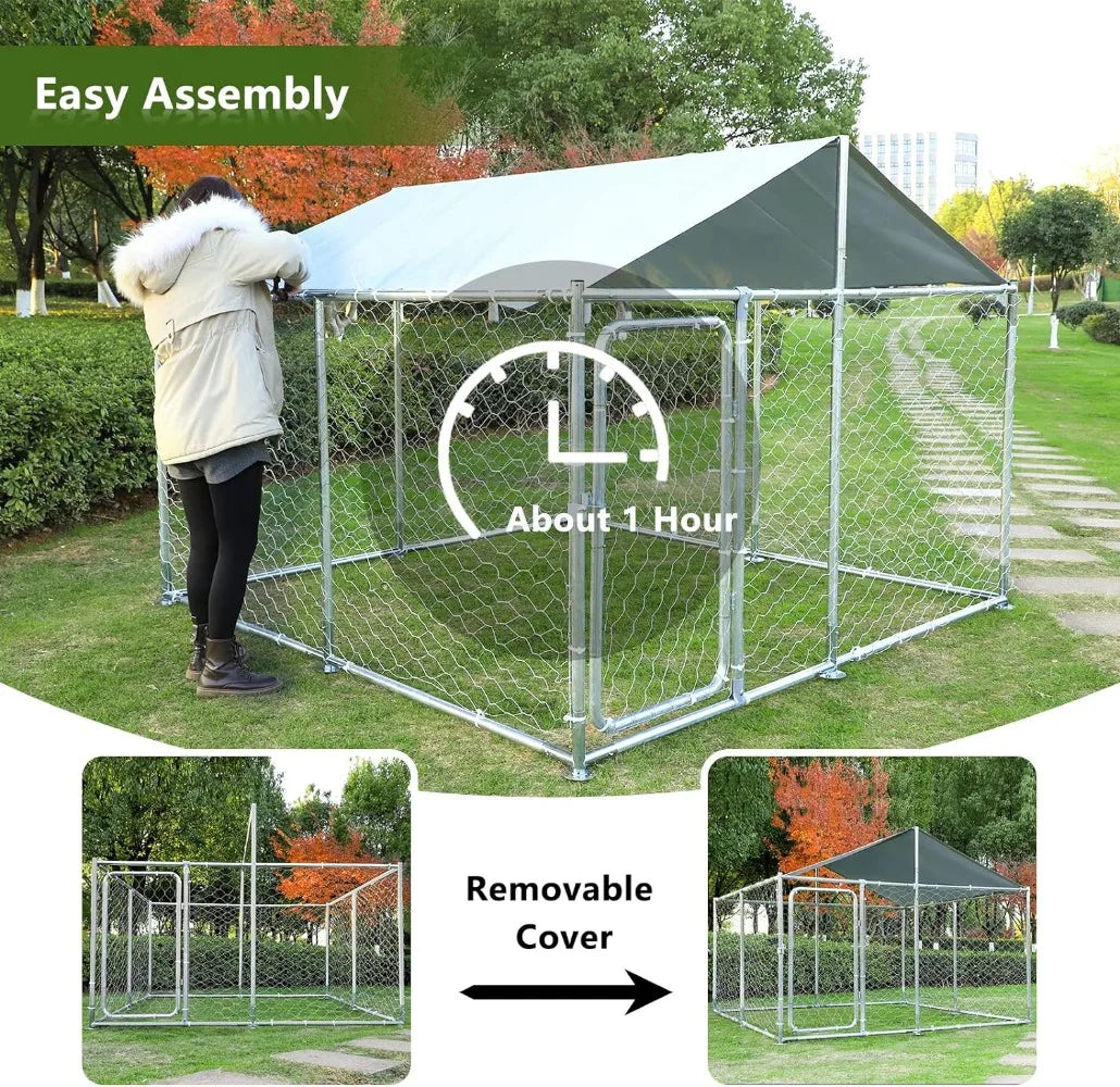 Heavy Duty Metal  Enclosures for Outside Large Dog House Cage